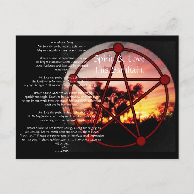 Spirit of Samhain Postcard (Front)