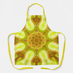 Spirit of solar foliage abstract Pattern Apron