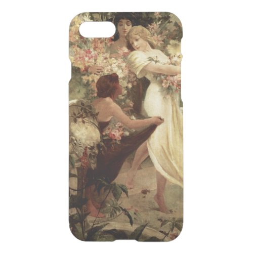 Spirit Of Spring by Alphonse Mucha iPhone SE87 Case