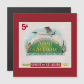 Spirit of St. Louis Vintage Cigar Label Retro (Front/Back)