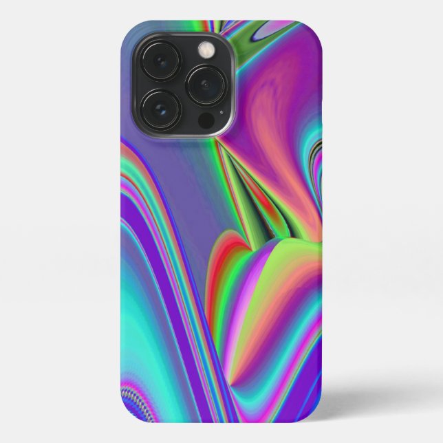 Spirit of Summer Breeze , Abstract 3D Rainbowart iPhone Case (Back)