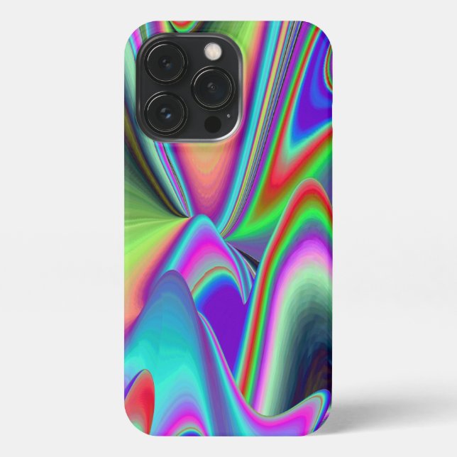 Spirit of Summer Breeze , Abstract 3D Rainbowart iPhone Case (Back)