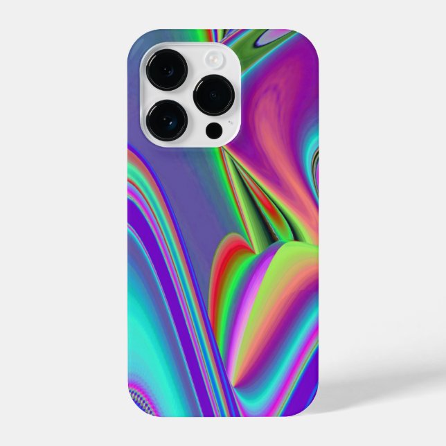 Spirit of Summer Breeze , Abstract 3D Rainbowart iPhone Case (Back)