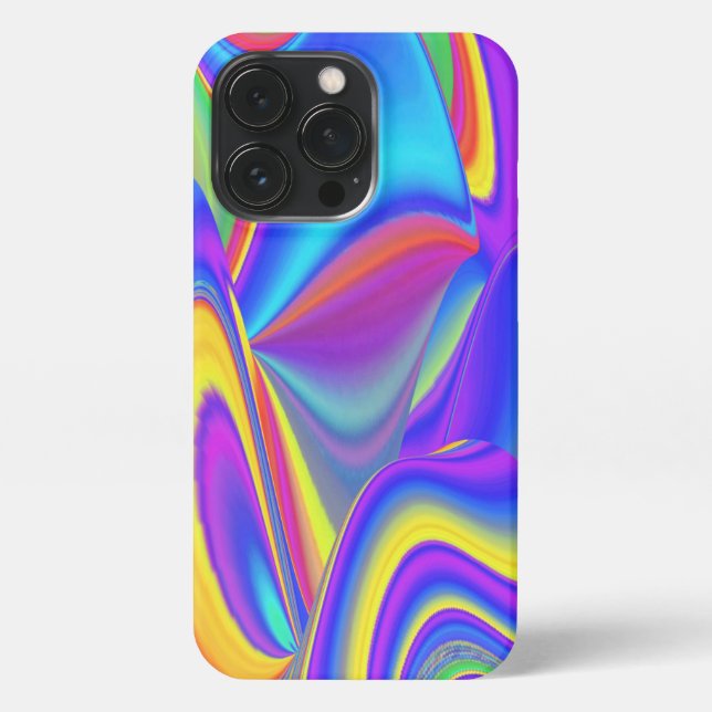 Spirit of Summer Breeze , Abstract 3D Rainbowart iPhone Case (Back)