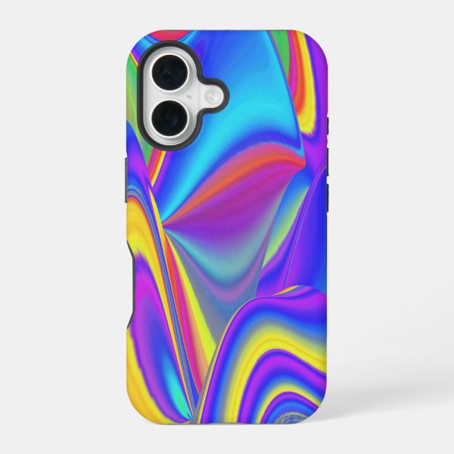 Spirit of Summer Breeze , Abstract 3D Rainbowart iPhone Case (Back)