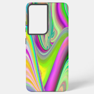 Spirit of Summer Breeze , Abstract 3D Rainbowart Samsung Galaxy S21+ Case
