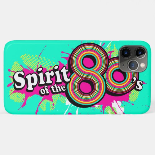 Spirit of the 80s girls pink mint iPhone 11 Pro Max Case