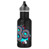 Spirit of the 80's retro black drinks bottle | Zazzle