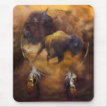 Spirit Of The Brown Buffalo Art Mousepad