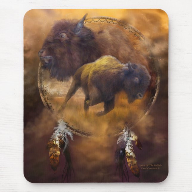 Spirit Of The Brown Buffalo Art Mousepad (Front)