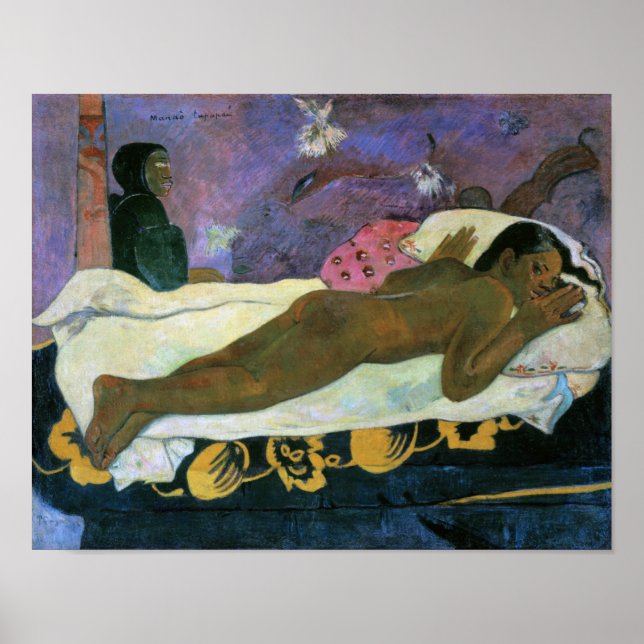 Spirit of the Dead Watching, Gauguin Poster (Front)