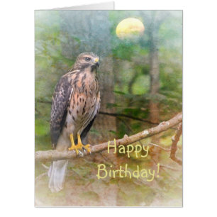 Spirit of the Hawk Birthday Card