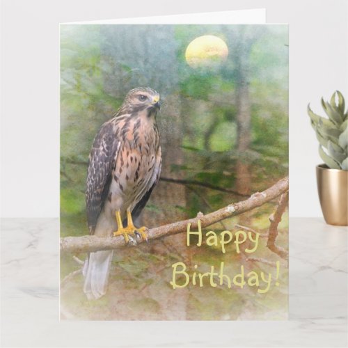 Spirit of the Hawk Birthday Large Card