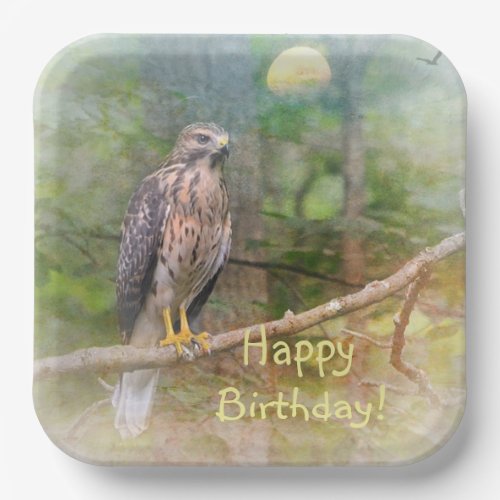 Spirit Of The Hawk Birthday Paper Plates