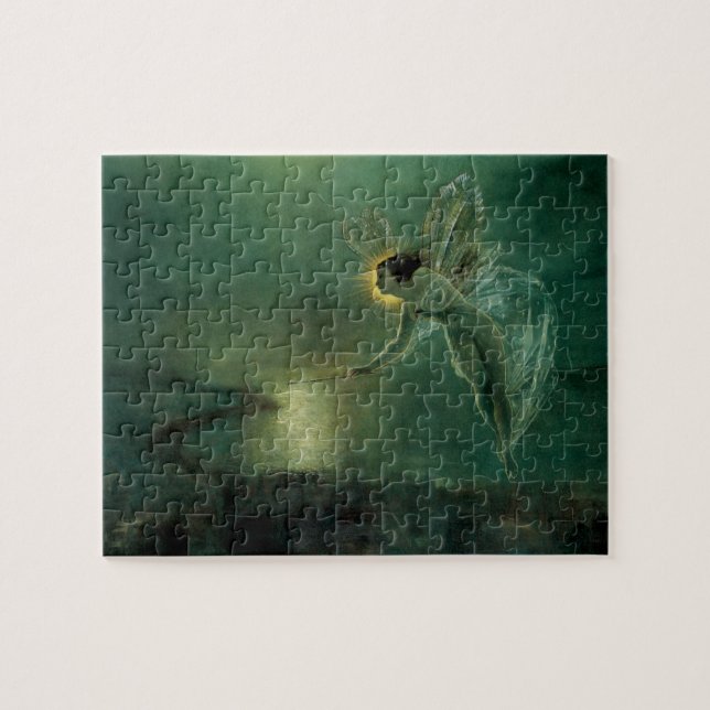 Spirit of the Night by Grimshaw, Victorian Fairy Jigsaw Puzzle (Horizontal)