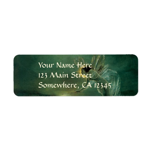 Spirit of the Night by Grimshaw, Victorian Fairy Label (Front)