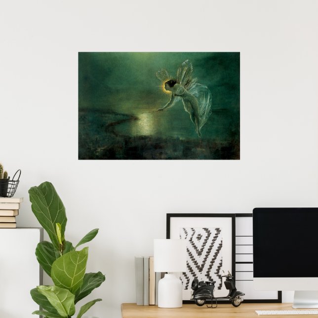 Spirit of the Night by Grimshaw, Victorian Fairy Poster (Home Office)