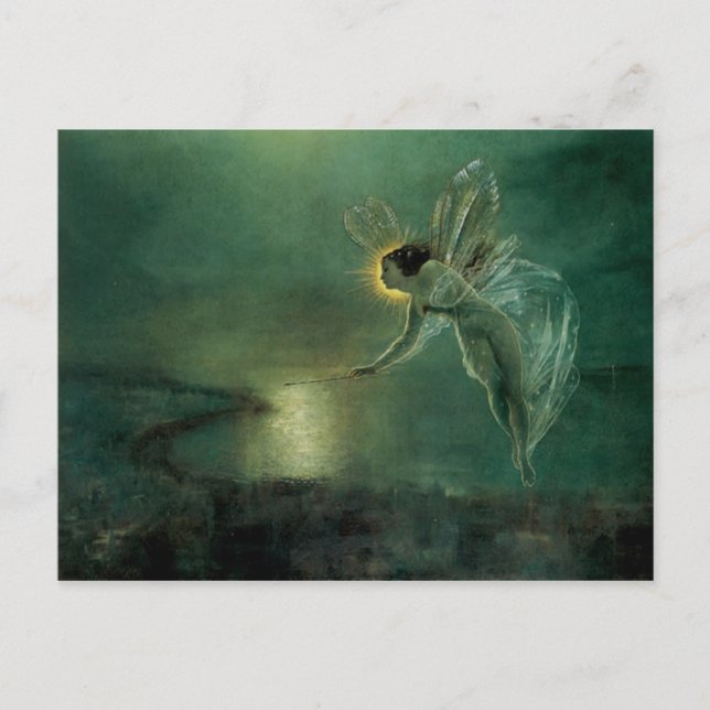 Spirit of the Night Victorian Fairy Art Postcard (Front)