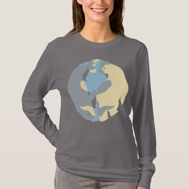 Spirit of the North T-shirt Wildlife Art Shirt (Front)
