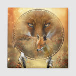 Spirit Of The Red Fox Art Magnet