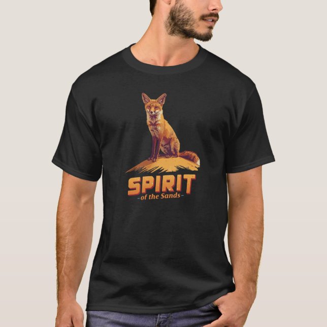 Spirit of the Sands | Desert Fox Wildlife T-Shirt (Front)