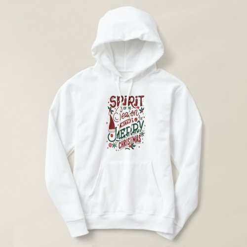 Spirit of the Season with our Merry Christmas Hoodie