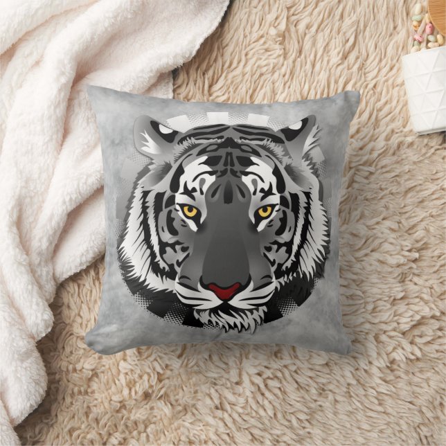 Spirit of the Tiger Throw Pillow (Blanket)