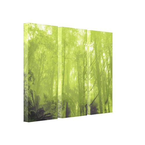 Spirit of the trees green hue triptych print