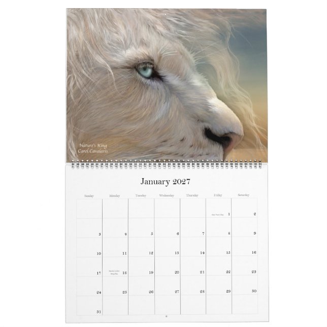 Spirit Of The Wild - Up Close Calendar 2012 (Jan 2027)