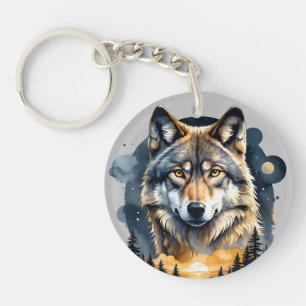 Spirit of the Wild Wolf 2 Keychain