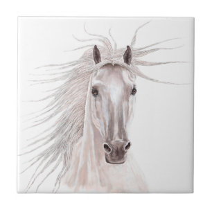 Spirit of the Wind Horse -vintage- Ceramic Tile