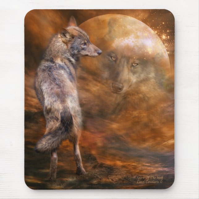 Spirit Of The Wolf Art Mousepad (Front)