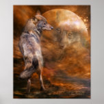 Spirit Of The Wolf Art Poster/Print Poster