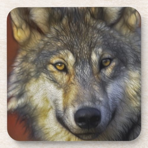 Spirit of the Wolf _ Therian wolf photo gifts Coaster