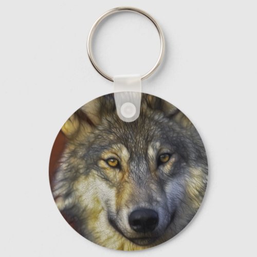 Spirit of the Wolf _ Therian wolf photo gifts Keychain