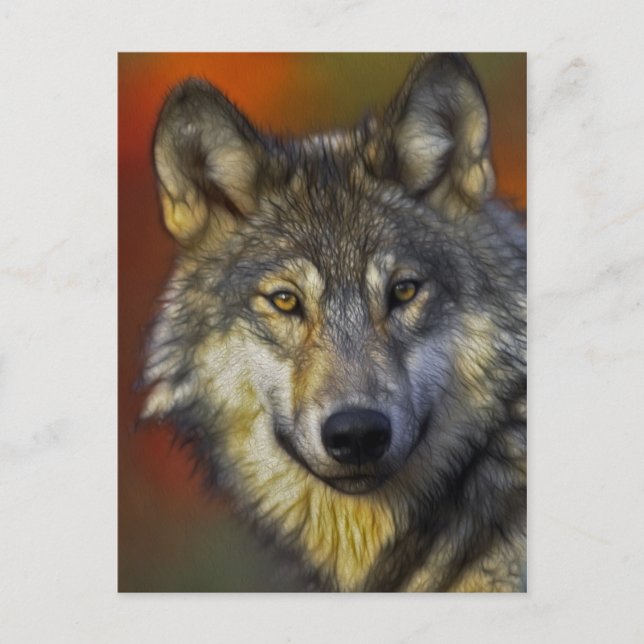 Spirit of the Wolf - Therian wolf photo gifts Postcard (Front)