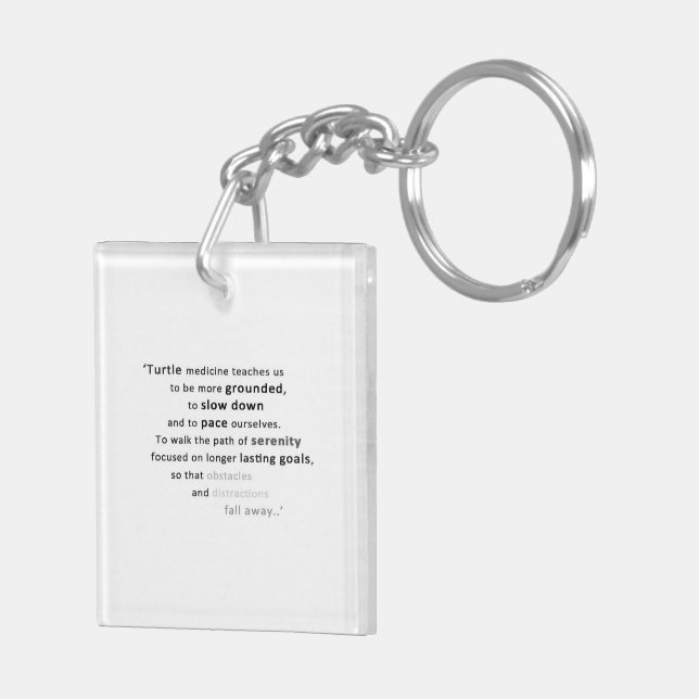Spirit of Turtle Keychain (Back Right)