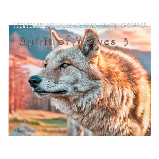 SPIRIT OF WOLVES ART #3 CALENDAR (Cover)