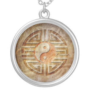 Spirit Of Yin & Yang Silver Plated Necklace