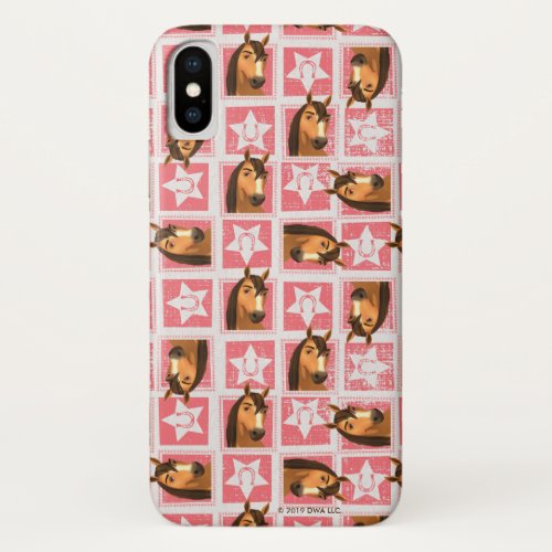 Spirit  Pink Horseshoe Pattern iPhone XS Case