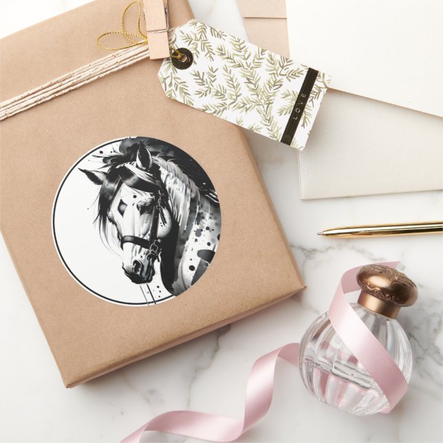 Spirit Pony 10 Classic Round Sticker (Gifting)