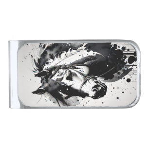Spirit Pony 11 Silver Finish Money Clip