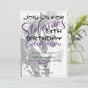 Spirit Pony 9 Birthday Invitation 2