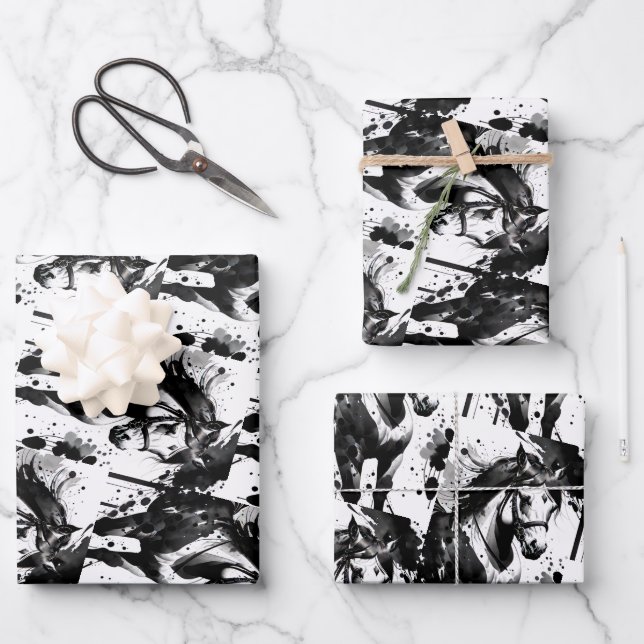 Spirit Pony 9 Wrapping Paper Sheets (Front)