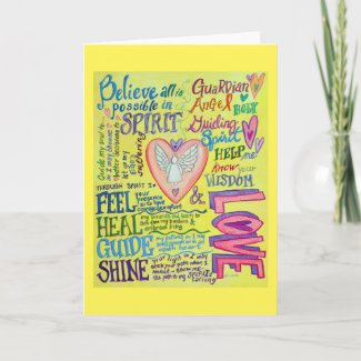 Spirit Prayer Inspirational Angel Greeting Cards