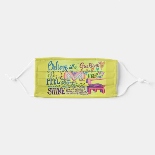Spirit Prayer Word Art Custom Face Masks (Front, Folded)