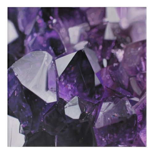 spirit quartz healing holistic purple amethyst acrylic print