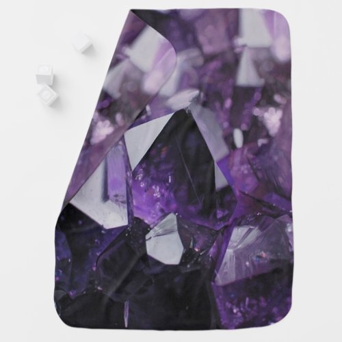spirit quartz healing holistic purple amethyst baby blanket