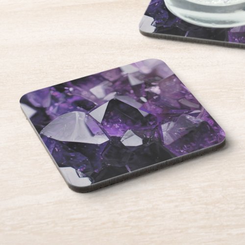 spirit quartz healing holistic purple amethyst beverage coaster