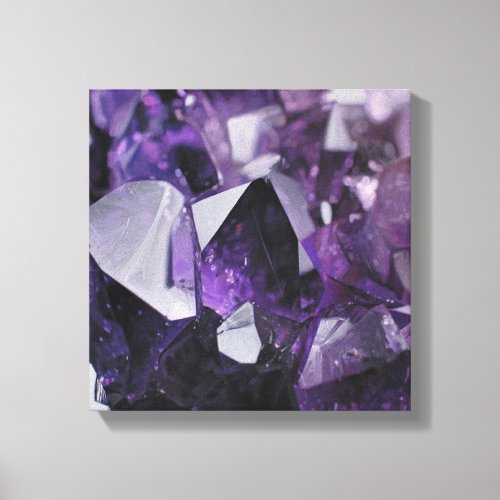 spirit quartz healing holistic purple amethyst canvas print